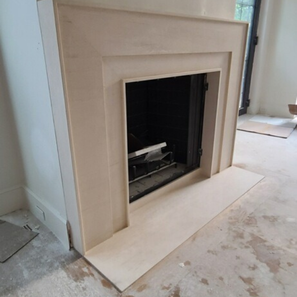 Pietra Serena Limestone Location: New Canaan, CT Project: Fireplace
