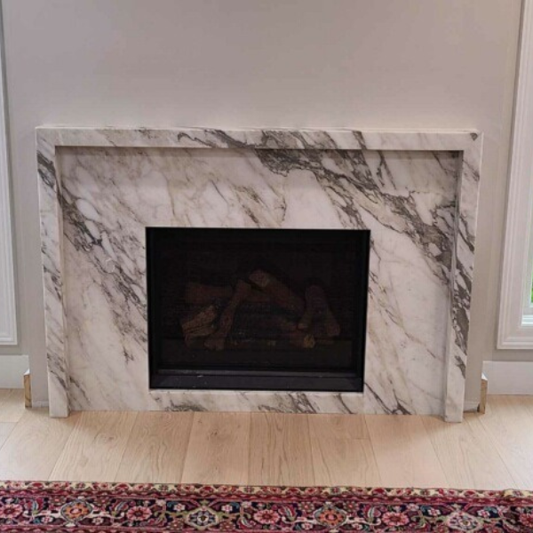 Statuario Cervaiole Location: New Canaan, CT Project: Fireplace