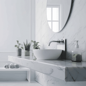 marble bathroom countertops