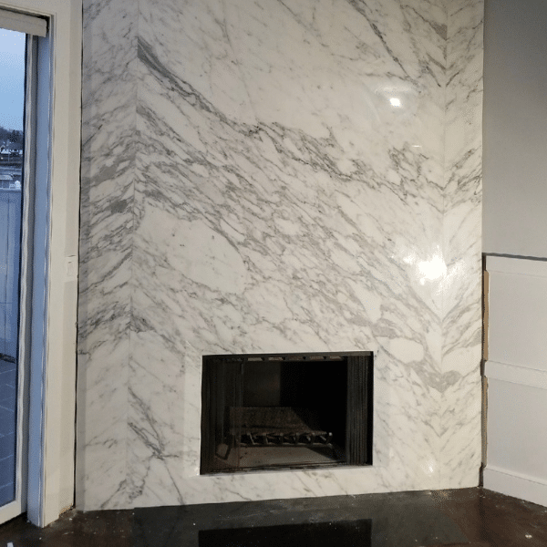 Calacatta Marble Fireplace - Academy Marble