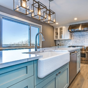 Amazing Country Style Rustic Kitchen - Natural Stone Countertops