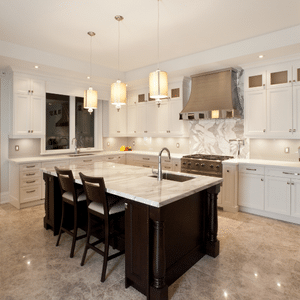 Kitchens Featuring Carrara Marble