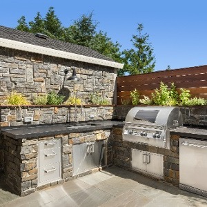 L-Shaped Outdoor Kitchen Design Ideas