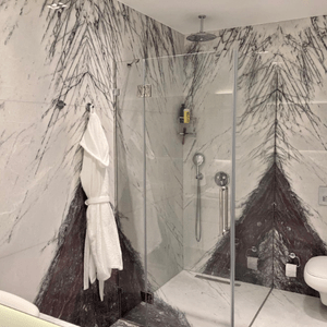 Lilac Marble Bathroom in Greenwich, CT