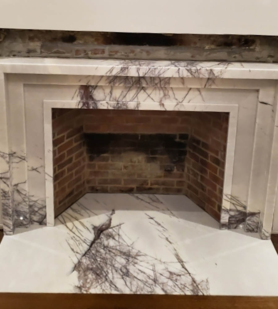 Lillac Marble Fireplace Surround
