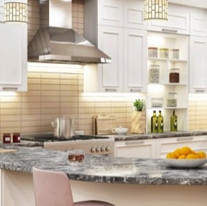 T-Shaped Kitchen Island Countertops