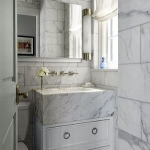 How To Pair A Gray And White Bathroom, White Bathroom Vanity With Grey Granite Top