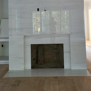 Bianco Dolomiti Porcelain Location: Darien, CT Project: Fireplace