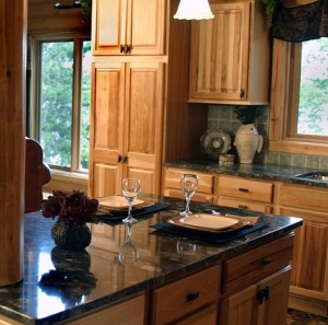 Home Kitchen 13 Piece Cabinet Set with Granite Countertops and